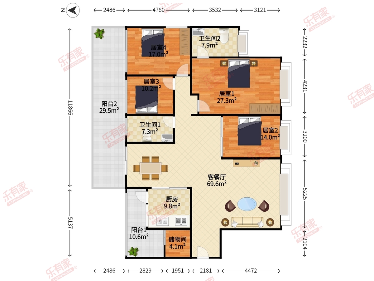水榭花都二期户型图