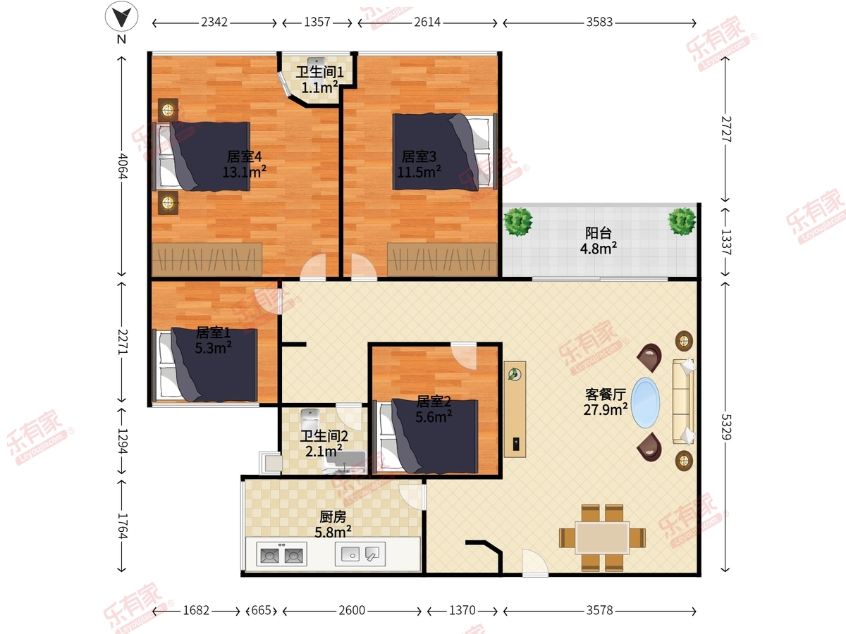 振业峦山谷花园二期户型图