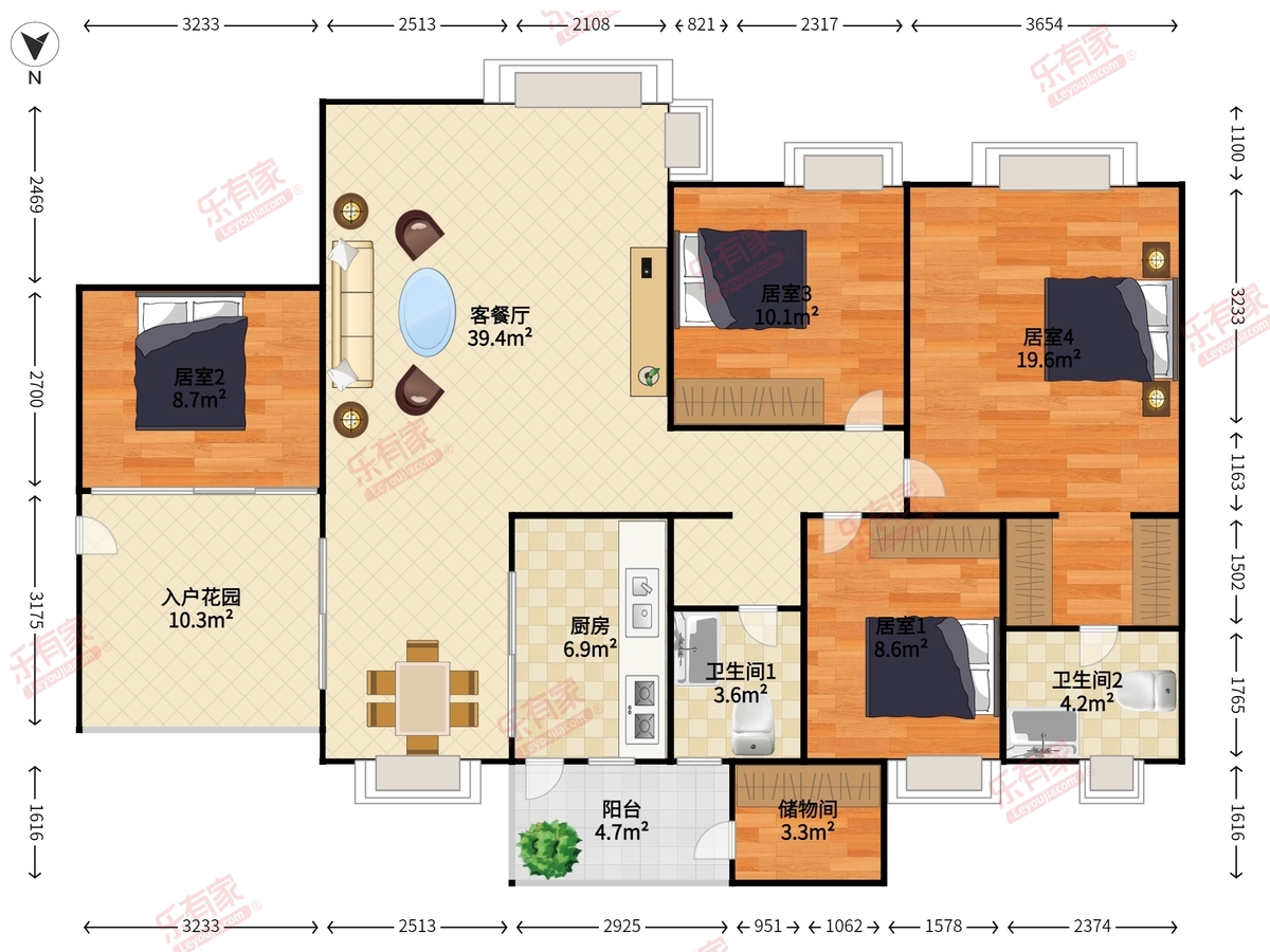 海阔天空雅居户型图