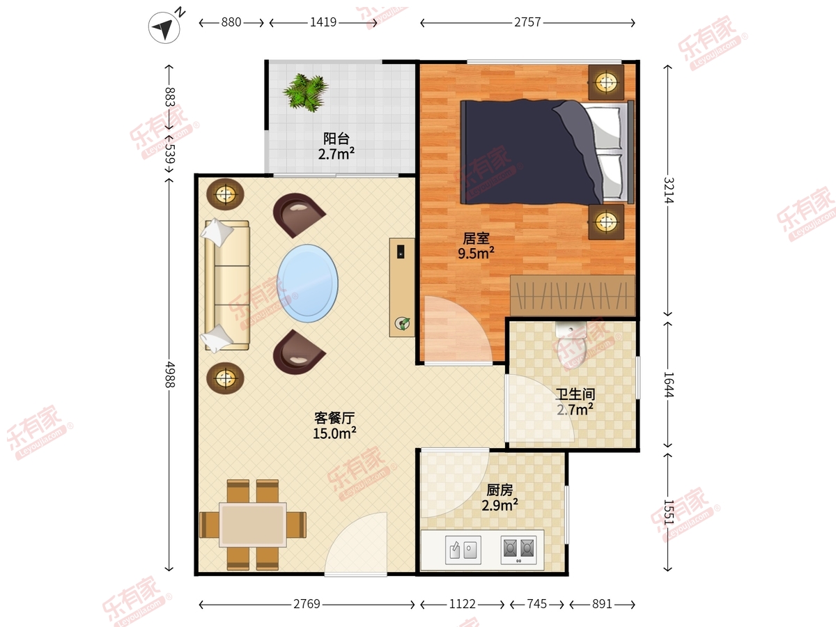 西城雅筑花苑户型图