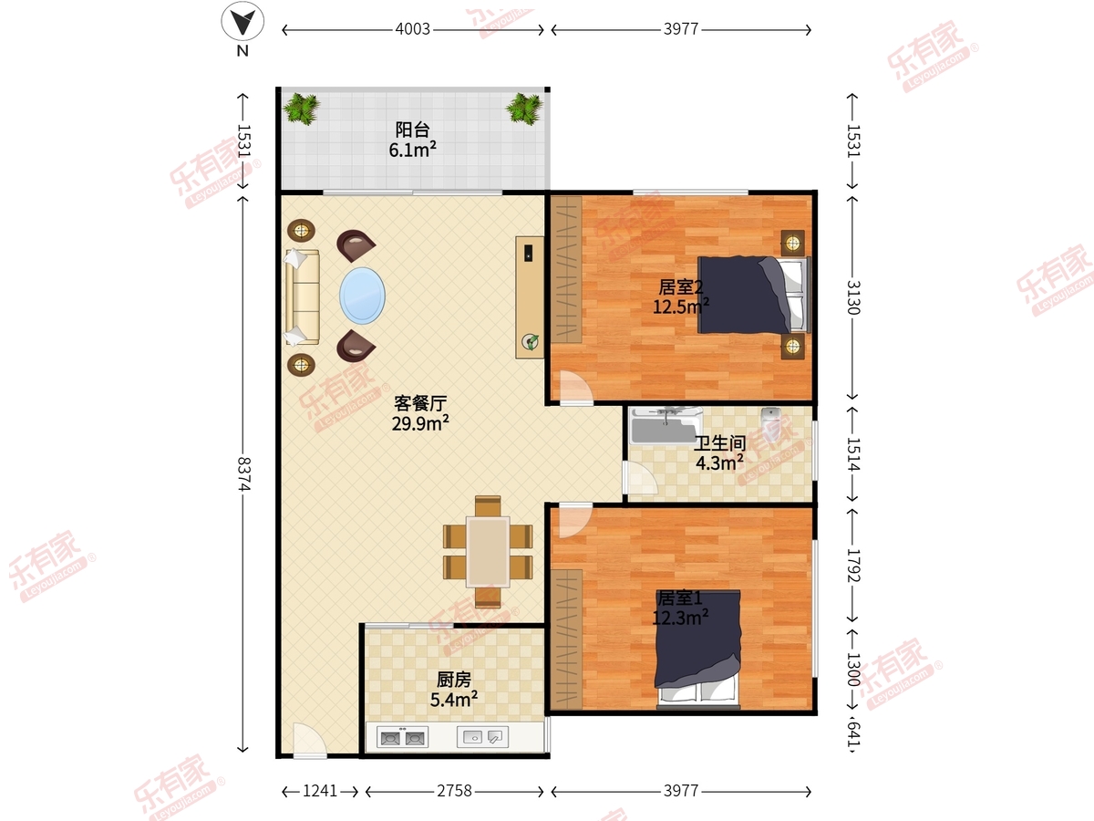 新港花园(中山港)户型图