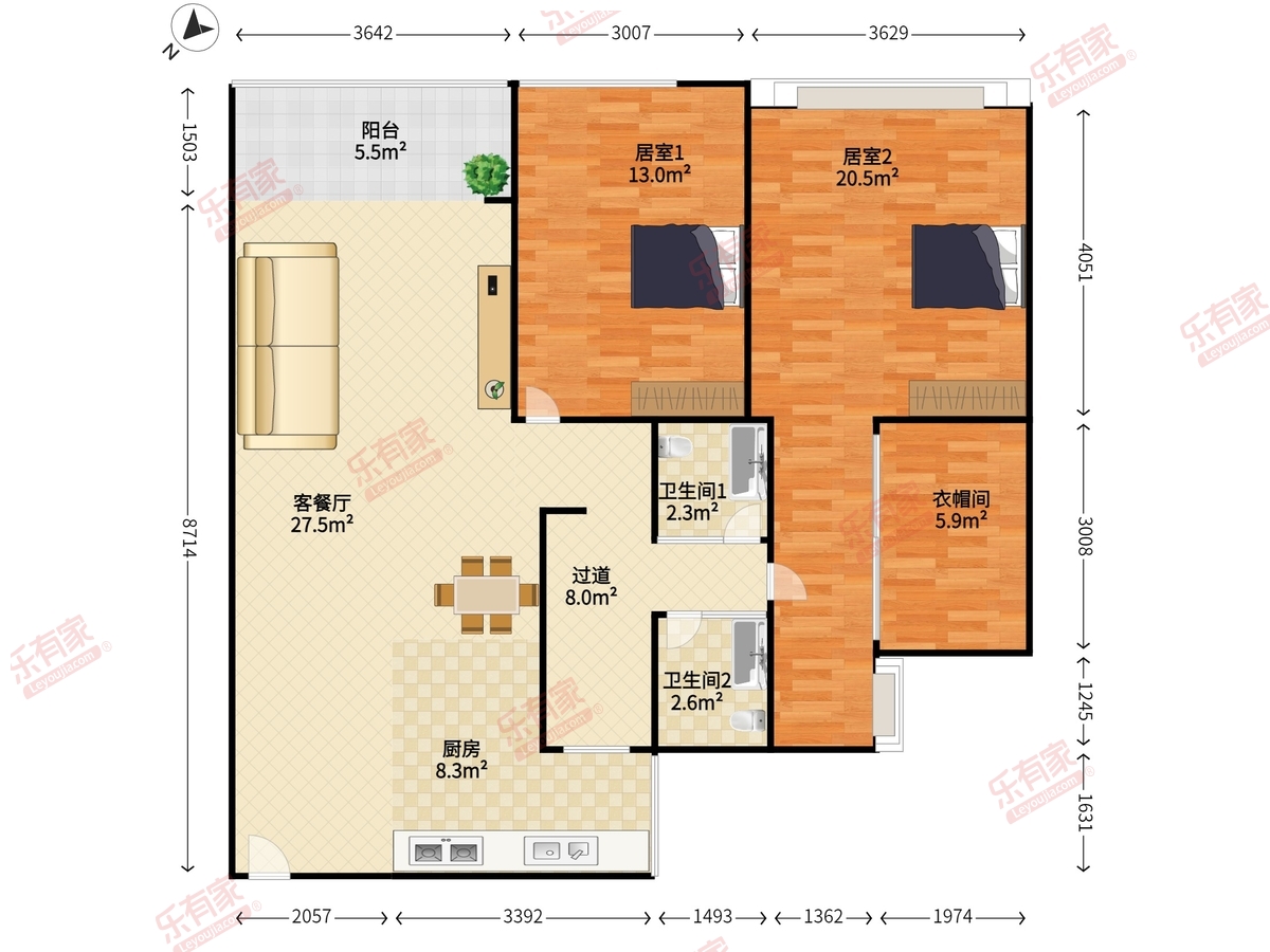 天鹅湖花园三期户型图