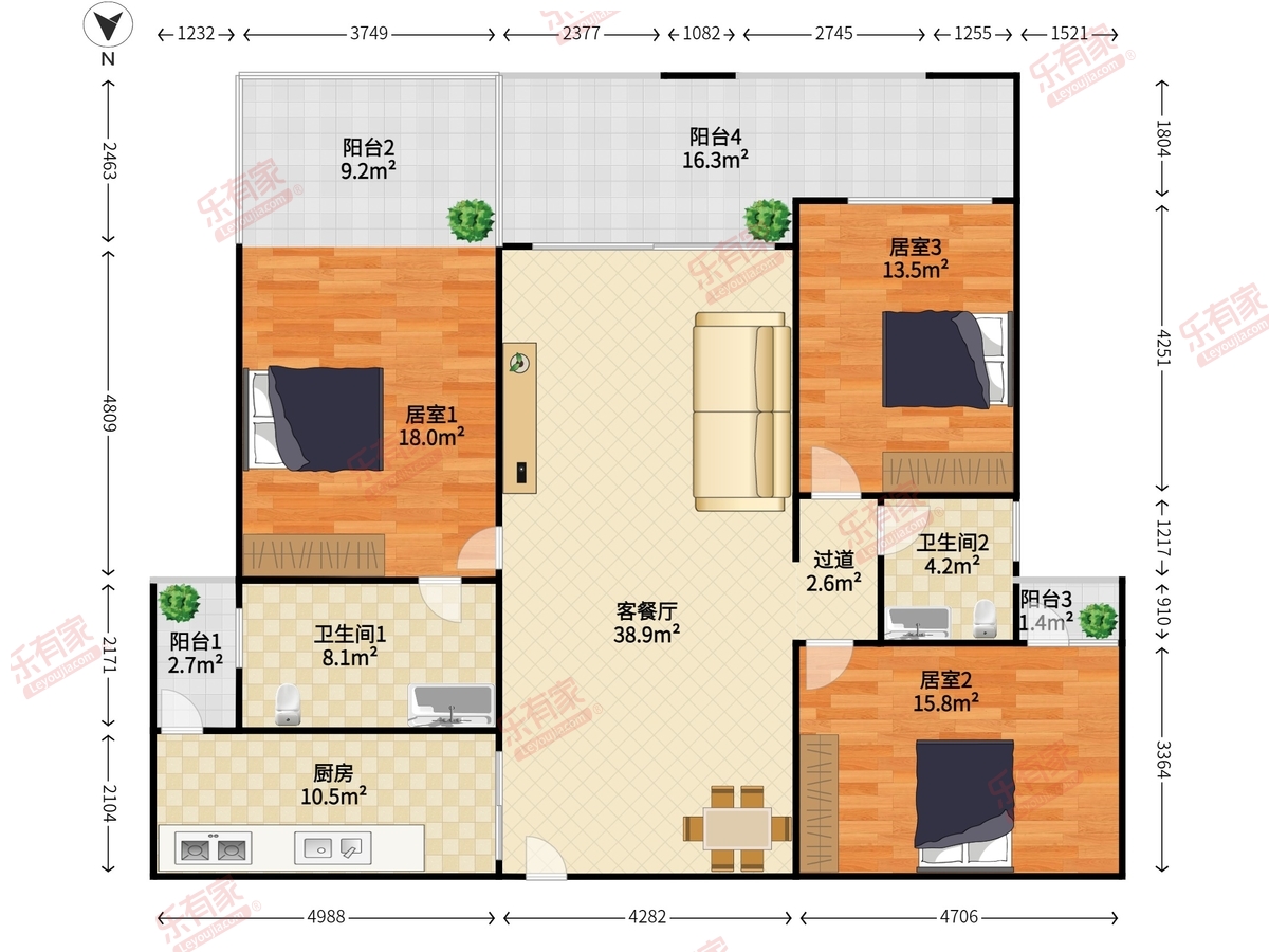 合正中央原著户型图