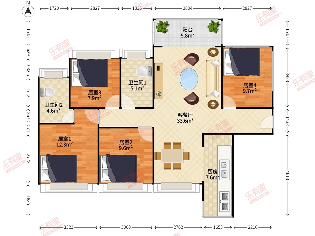 龙光城北五期户型图