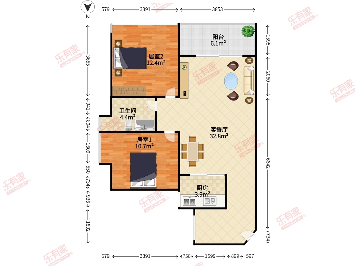 振业峦山谷花园（一期）户型图