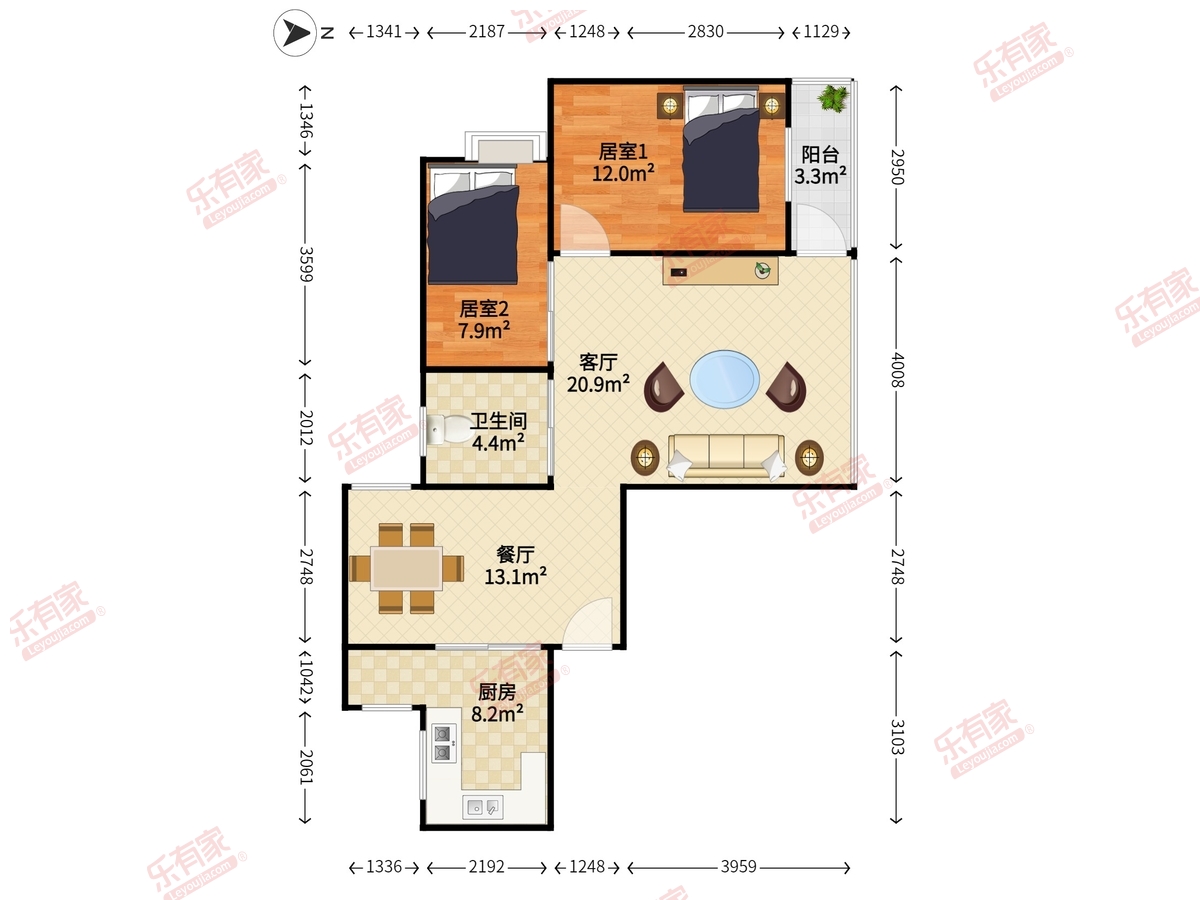 建鑫苑户型图