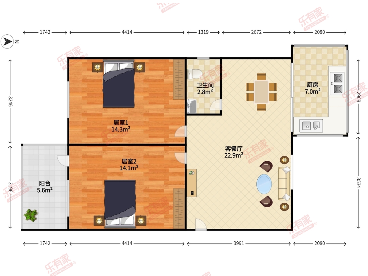 物资大院户型图