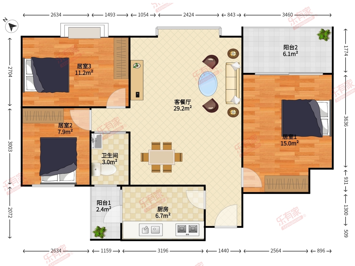 天明居户型图