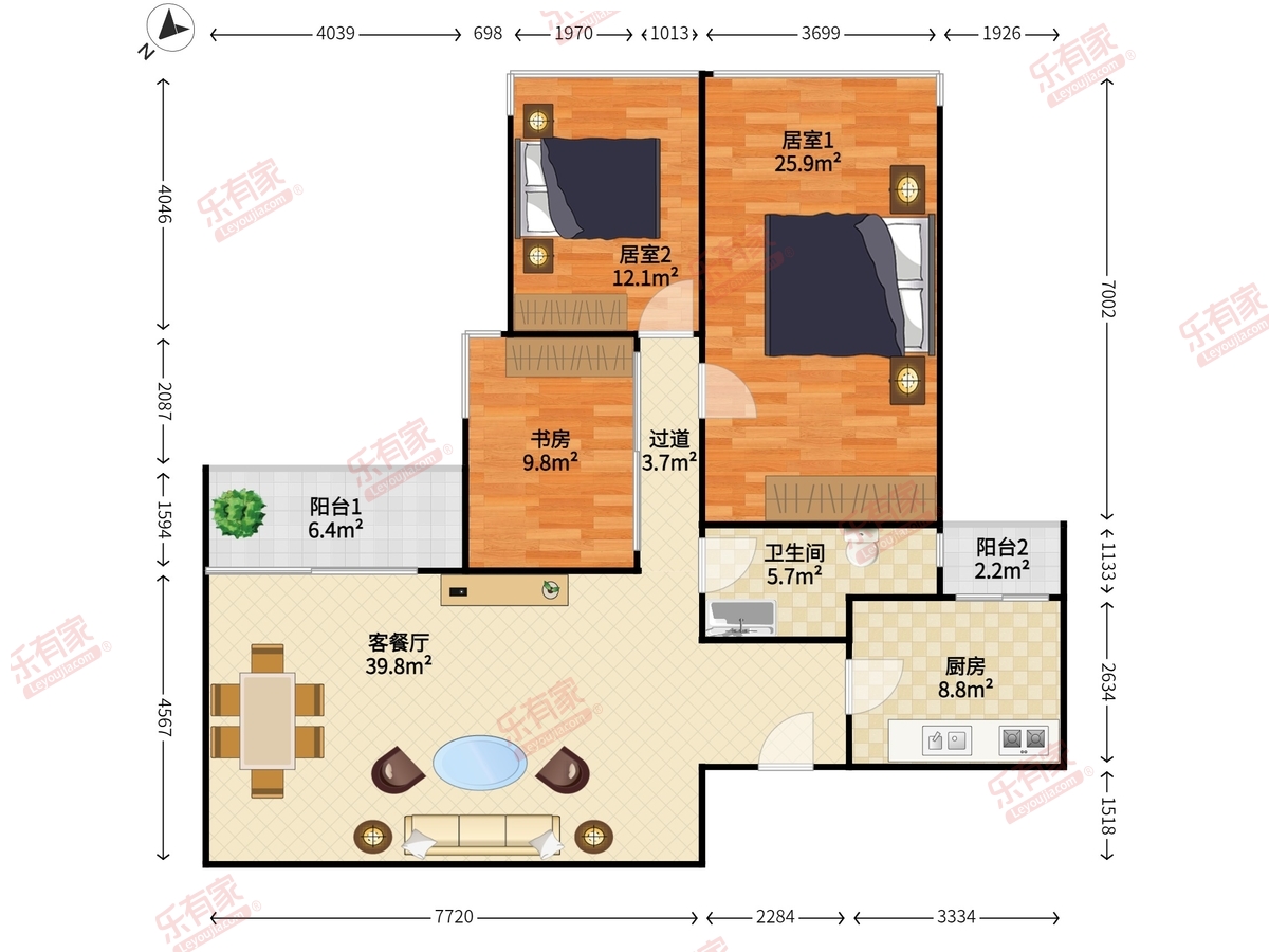 金地香蜜山户型图