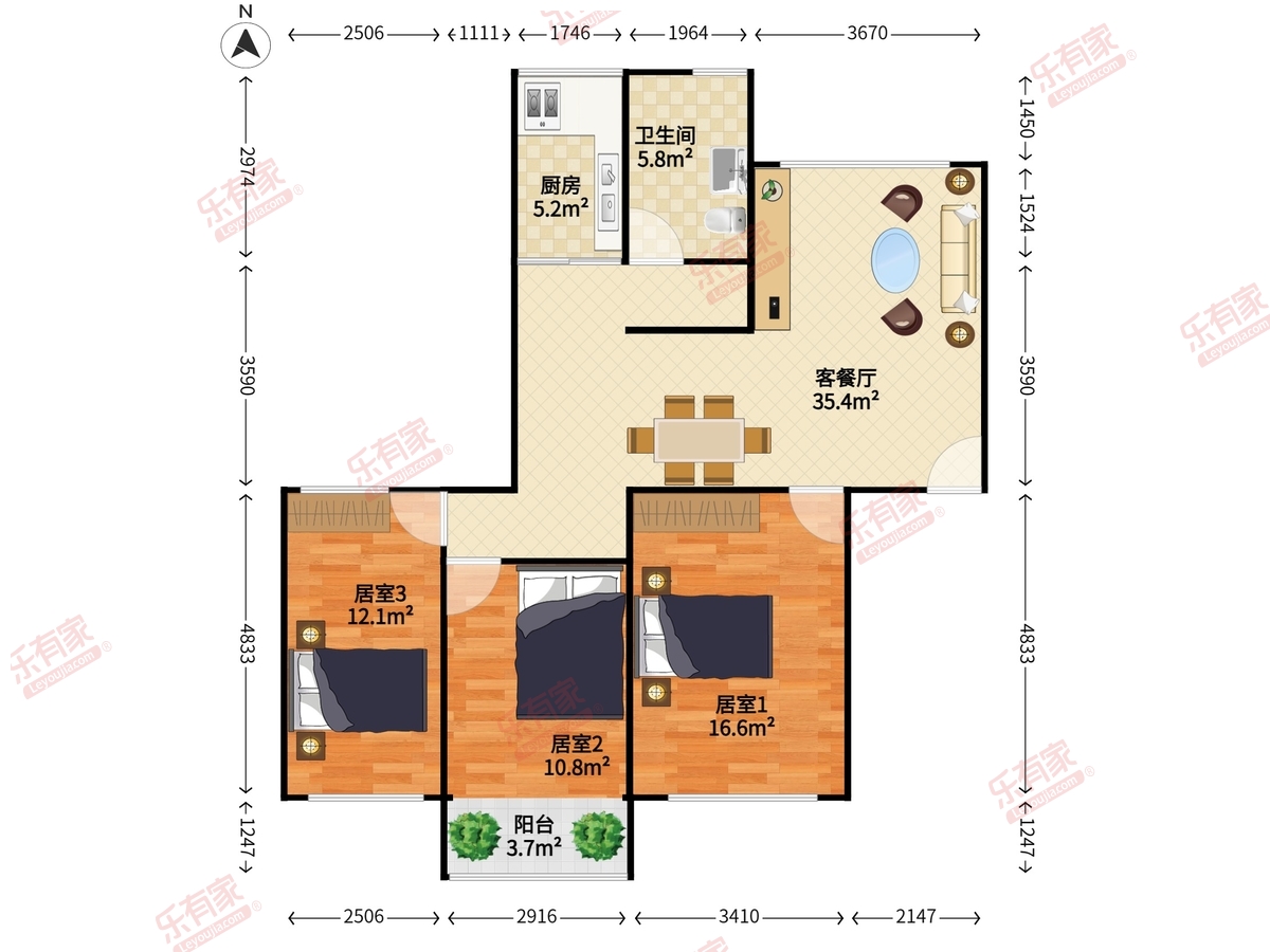 燃气公司宿舍住宅楼户型图