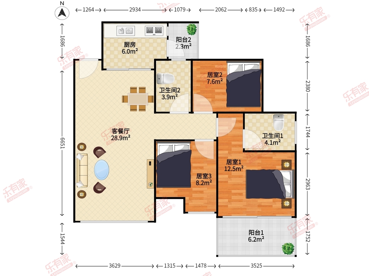 中海大山地户型图