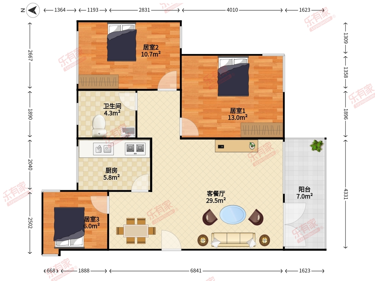 龙溪花园户型图