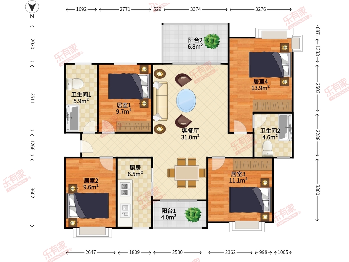 广州融创文旅城B3区户型图