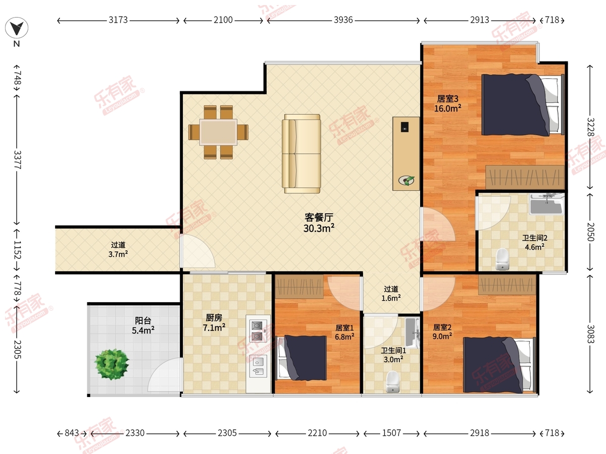 金地梅陇镇三期户型图