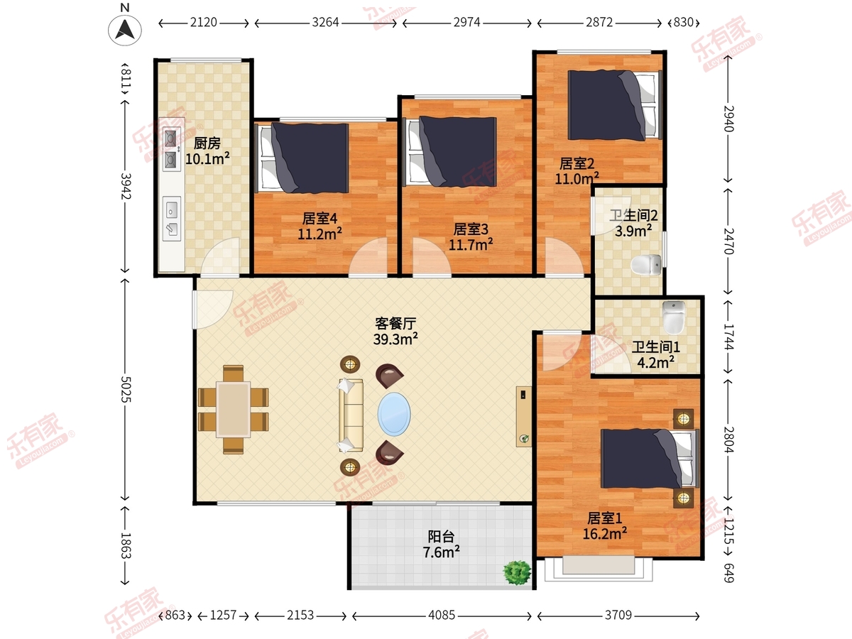 大族河山一期户型图