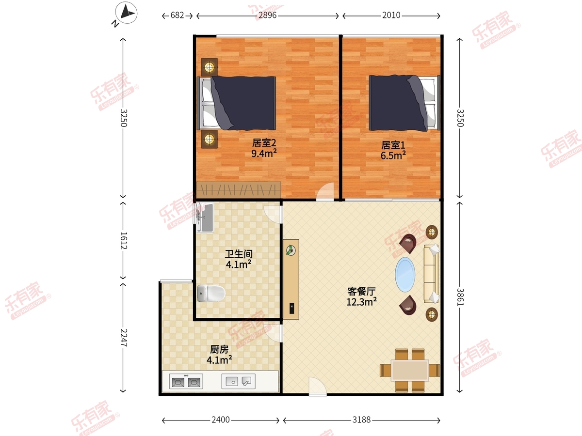 缤纷世纪公寓户型图