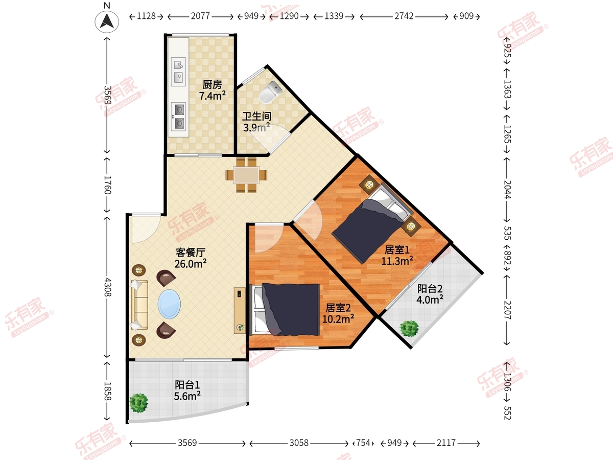 中城康桥二期户型图
