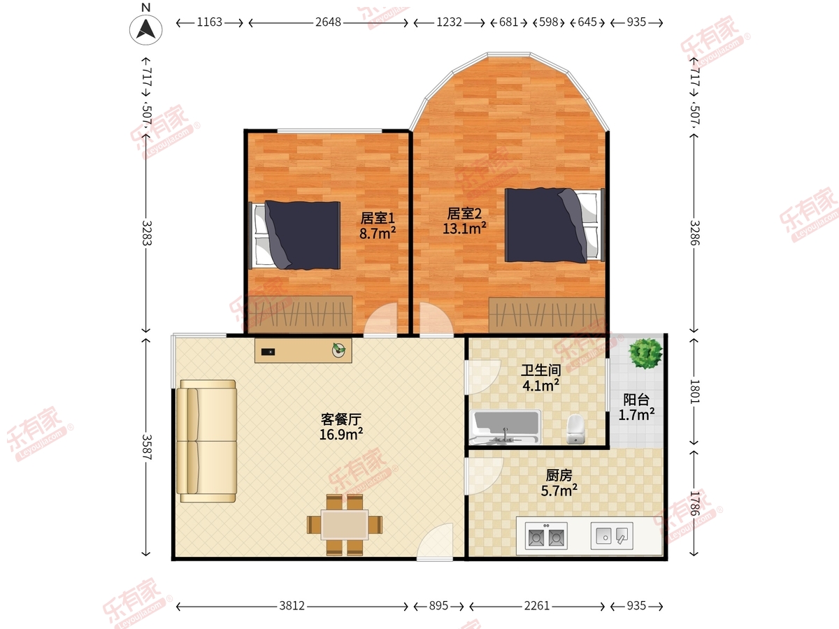 汇景豪苑户型图