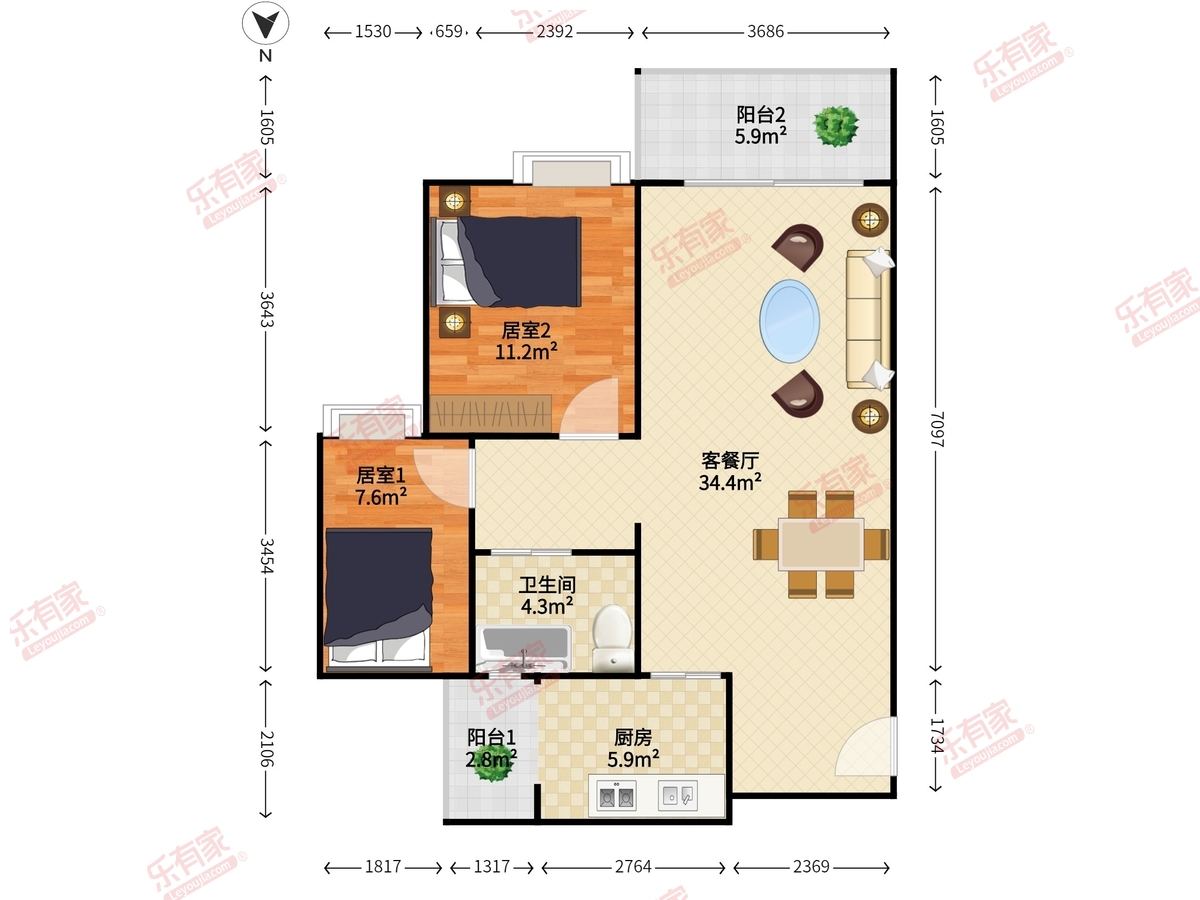 龙城天悦户型图