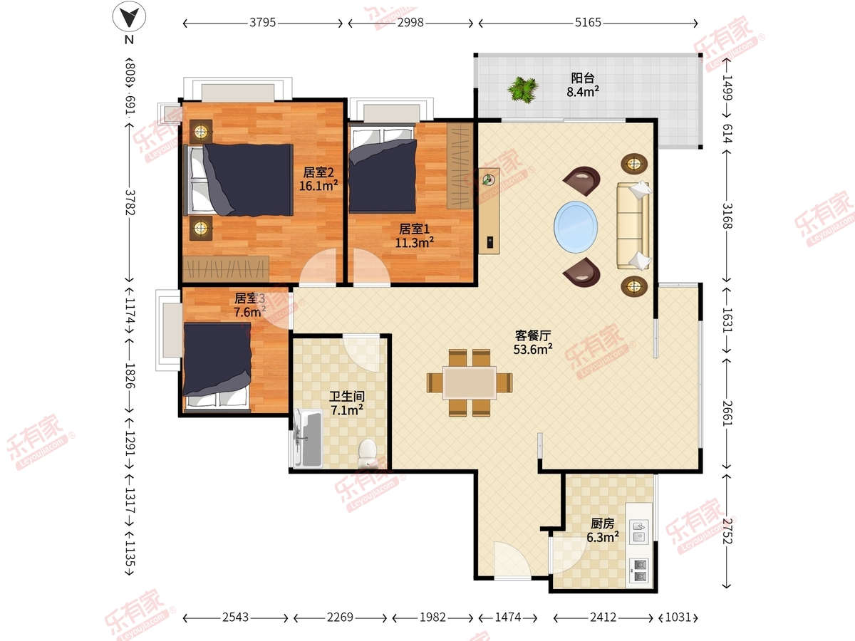 光大花园三期（E区）户型图