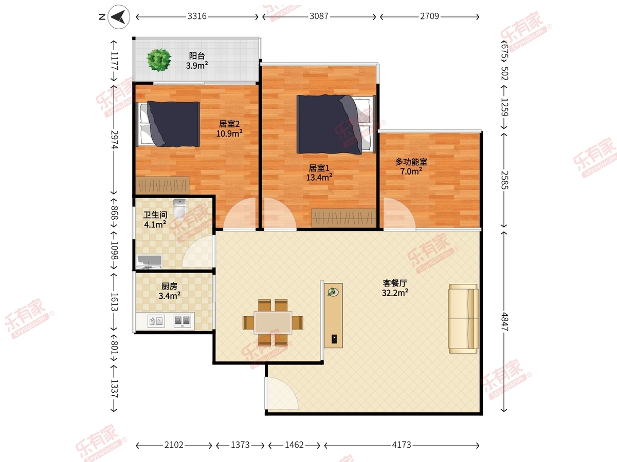 香格名苑户型图