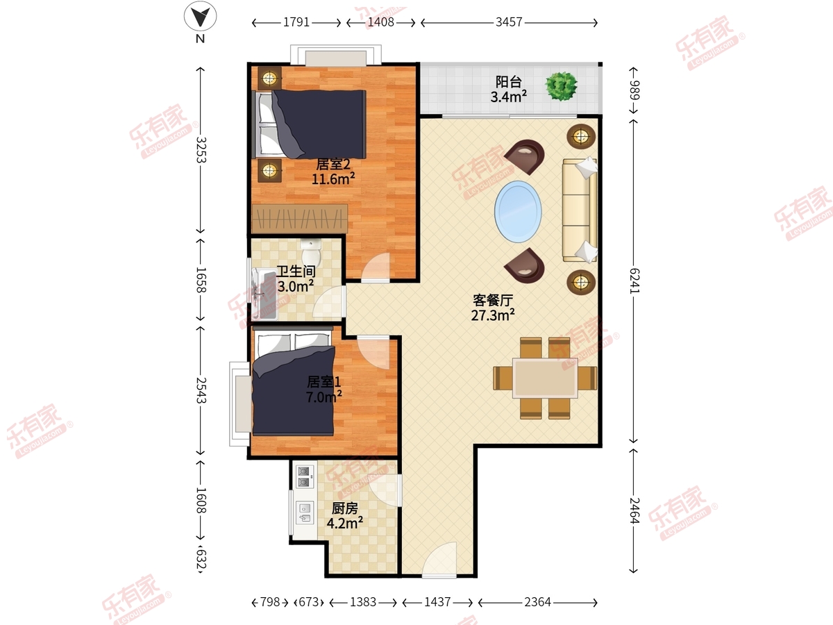 都市阳光名苑户型图