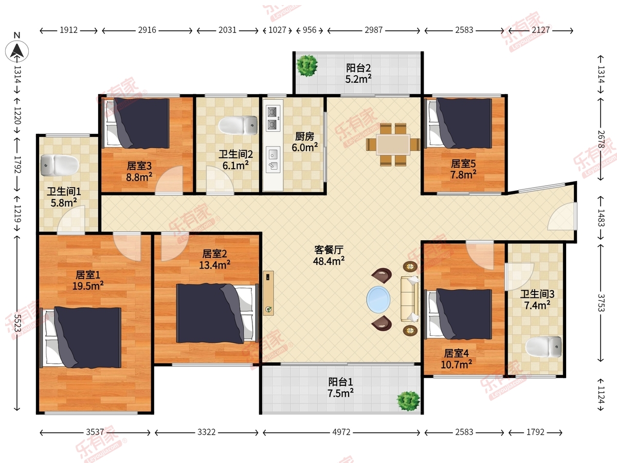 岭宏健康家园户型图