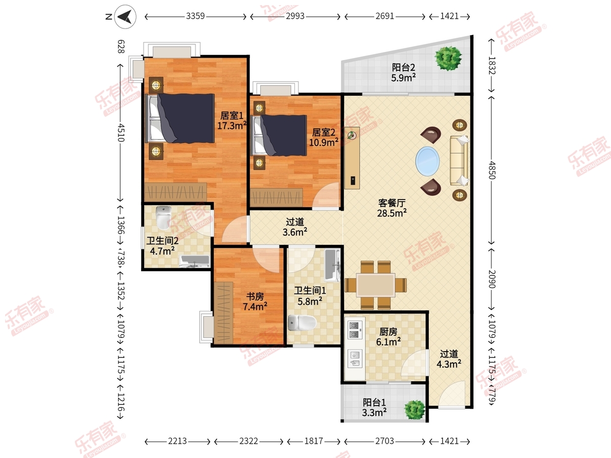 新安湖花园二期户型图