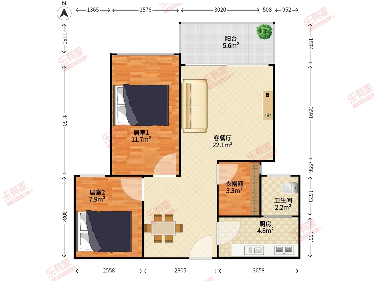 信和爱琴居户型图