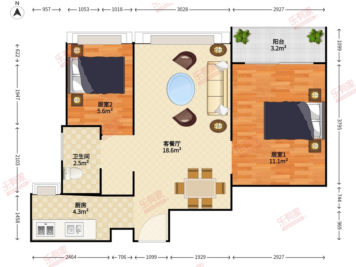 富通九曜公馆户型图