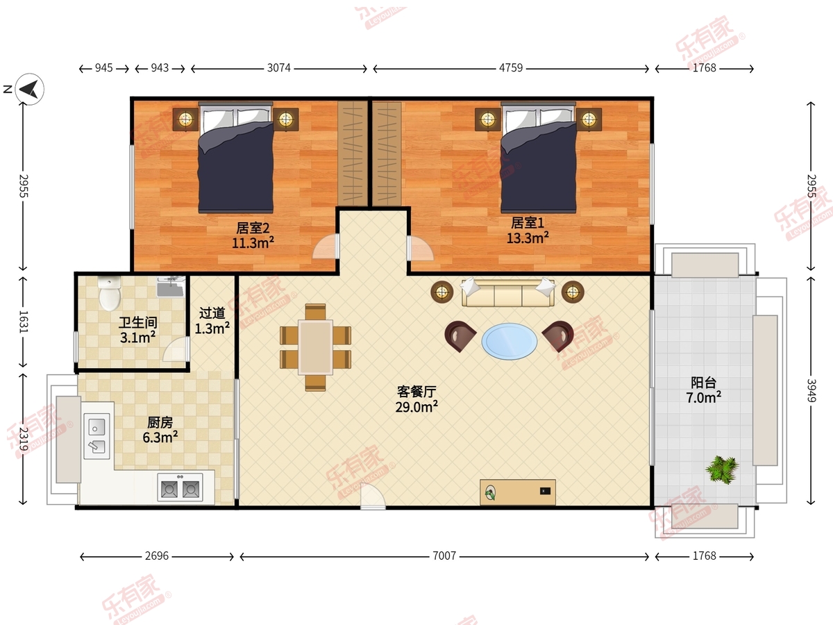 太白居户型图