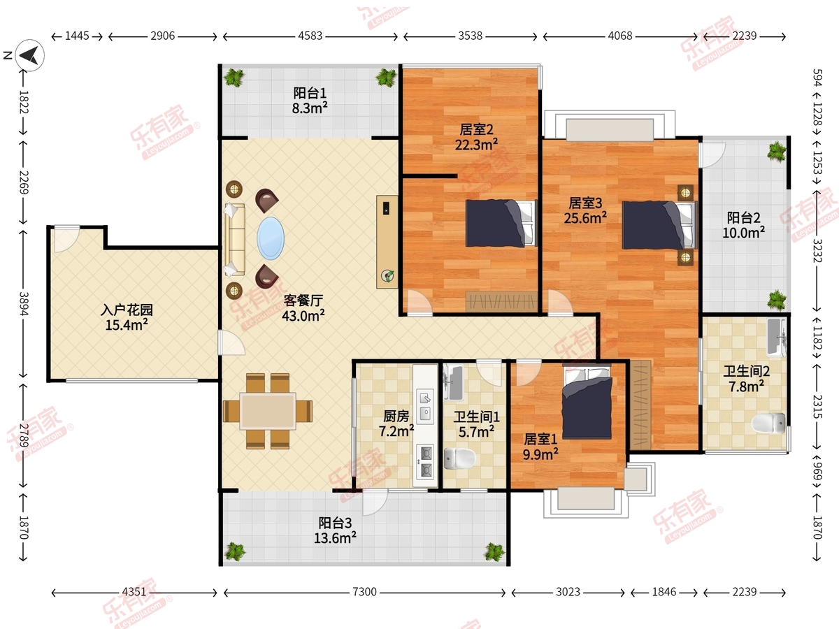 御府名筑花园户型图