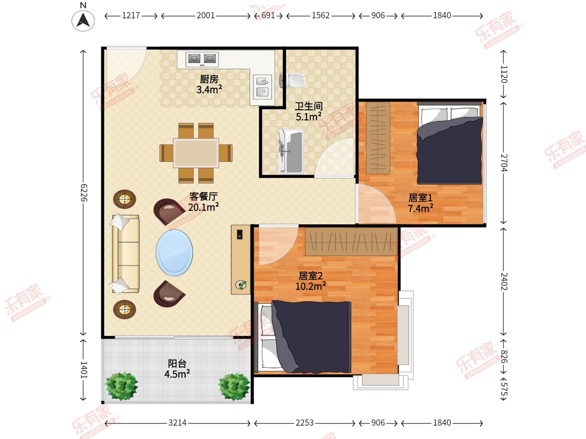 嘉鑫阳光雅居户型图