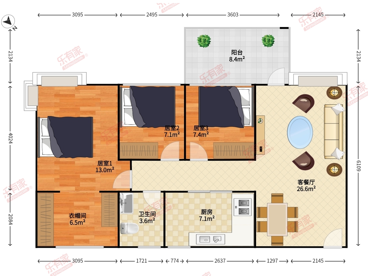 信义荔山公馆8号馆户型图