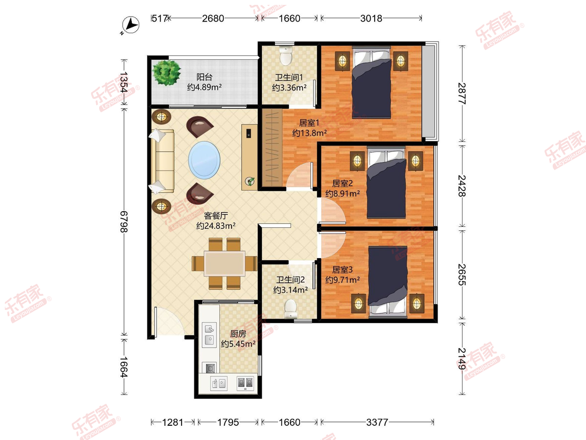 绿地新都会公馆户型图
