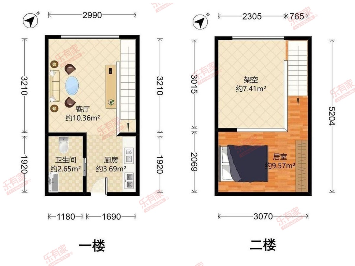 仁恒梦公寓户型图