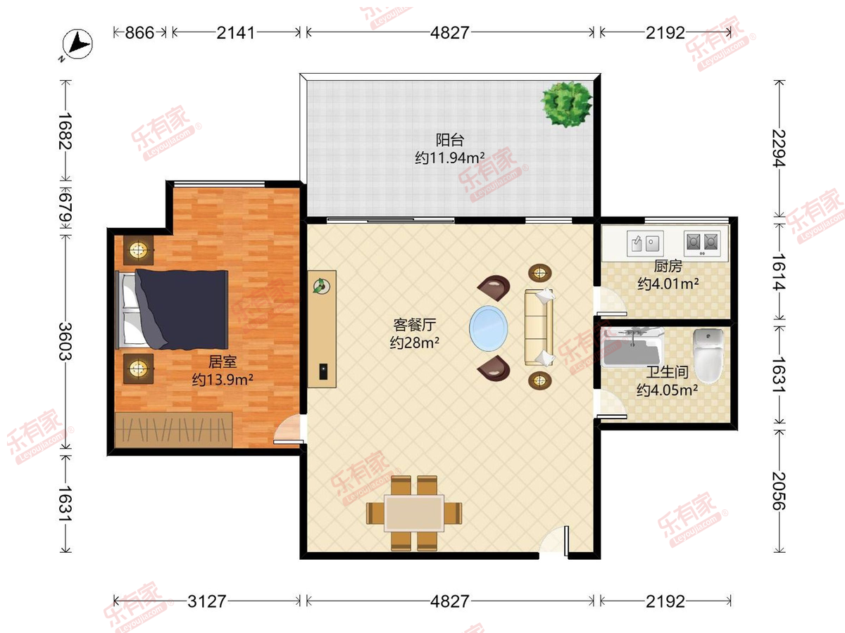 雍景湾花园户型图