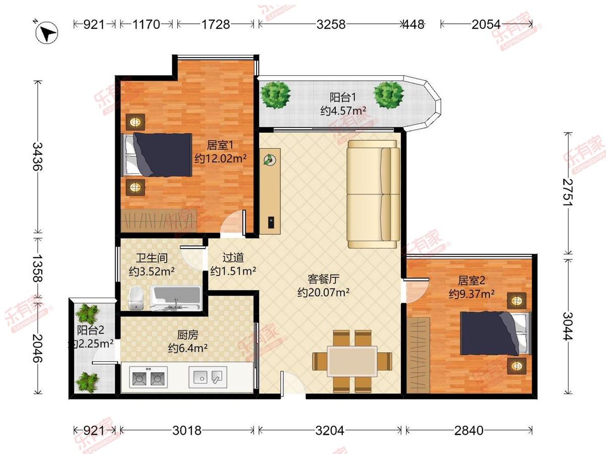 蛇口花园城五期户型图