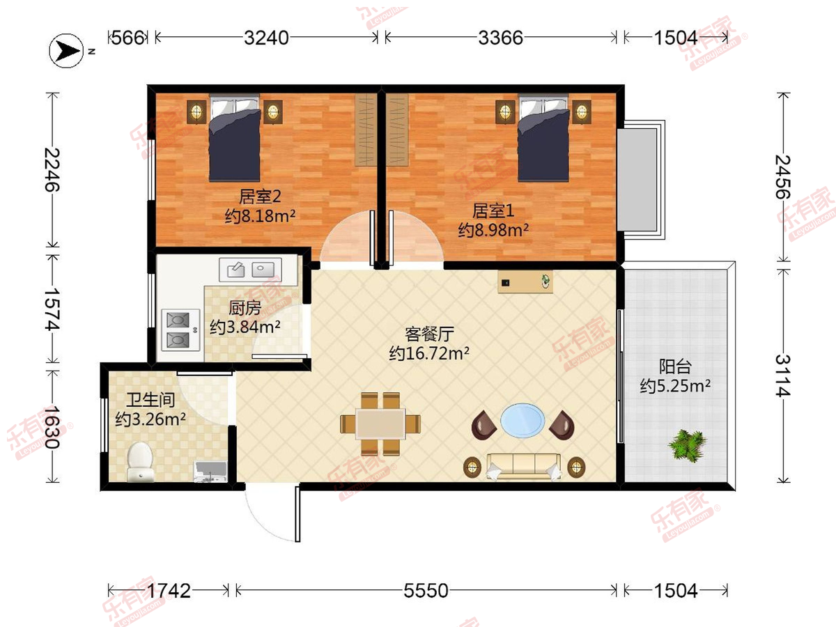 岭尚时代园户型图