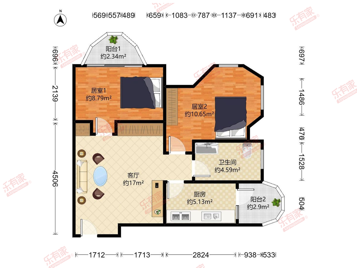 招商依山郡花园二期户型图
