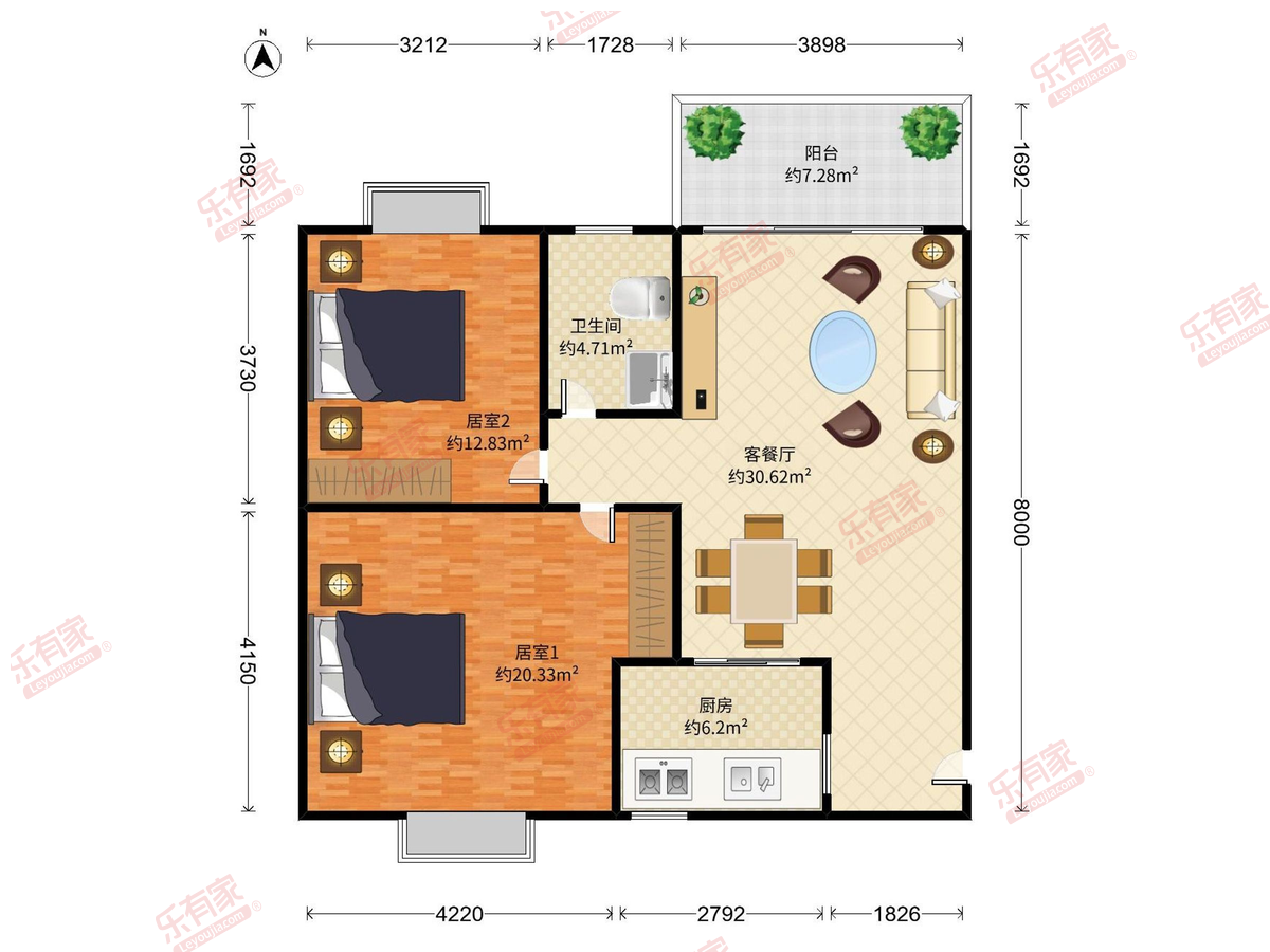 翠朗华苑户型图