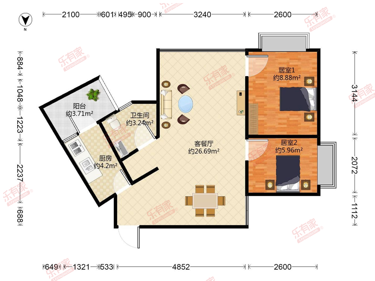 百仕达花园三期户型图