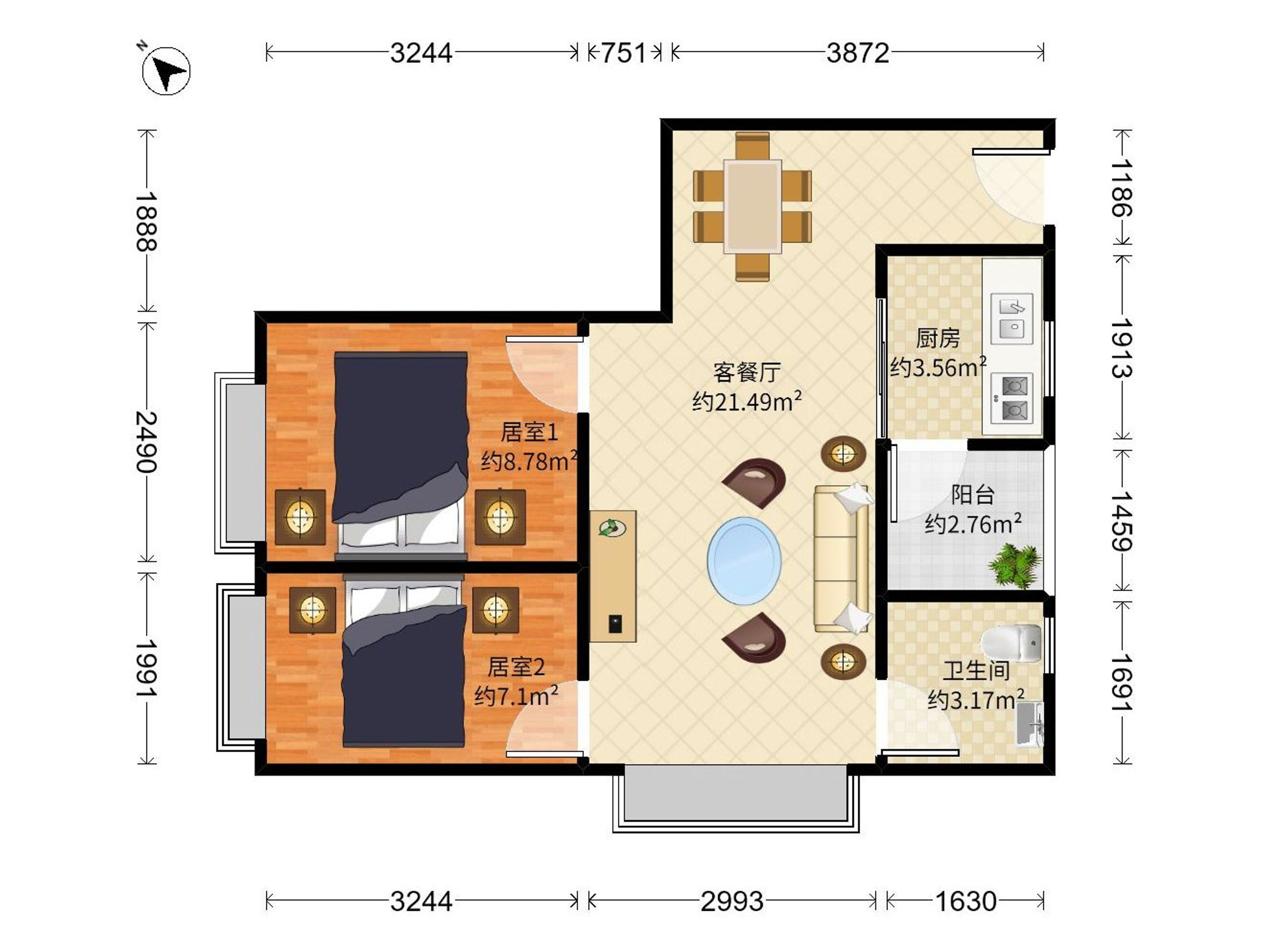 罗湖金岸户型图