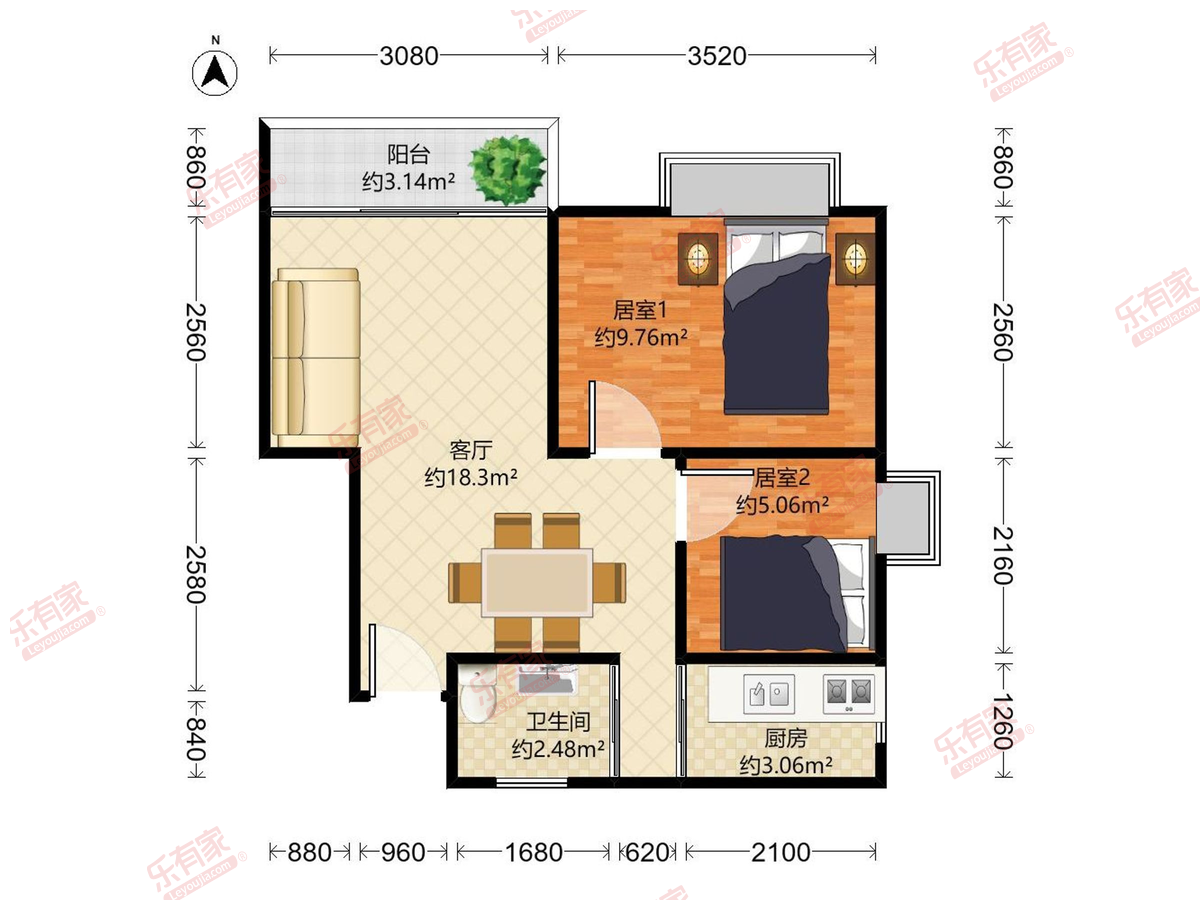 金银园户型图