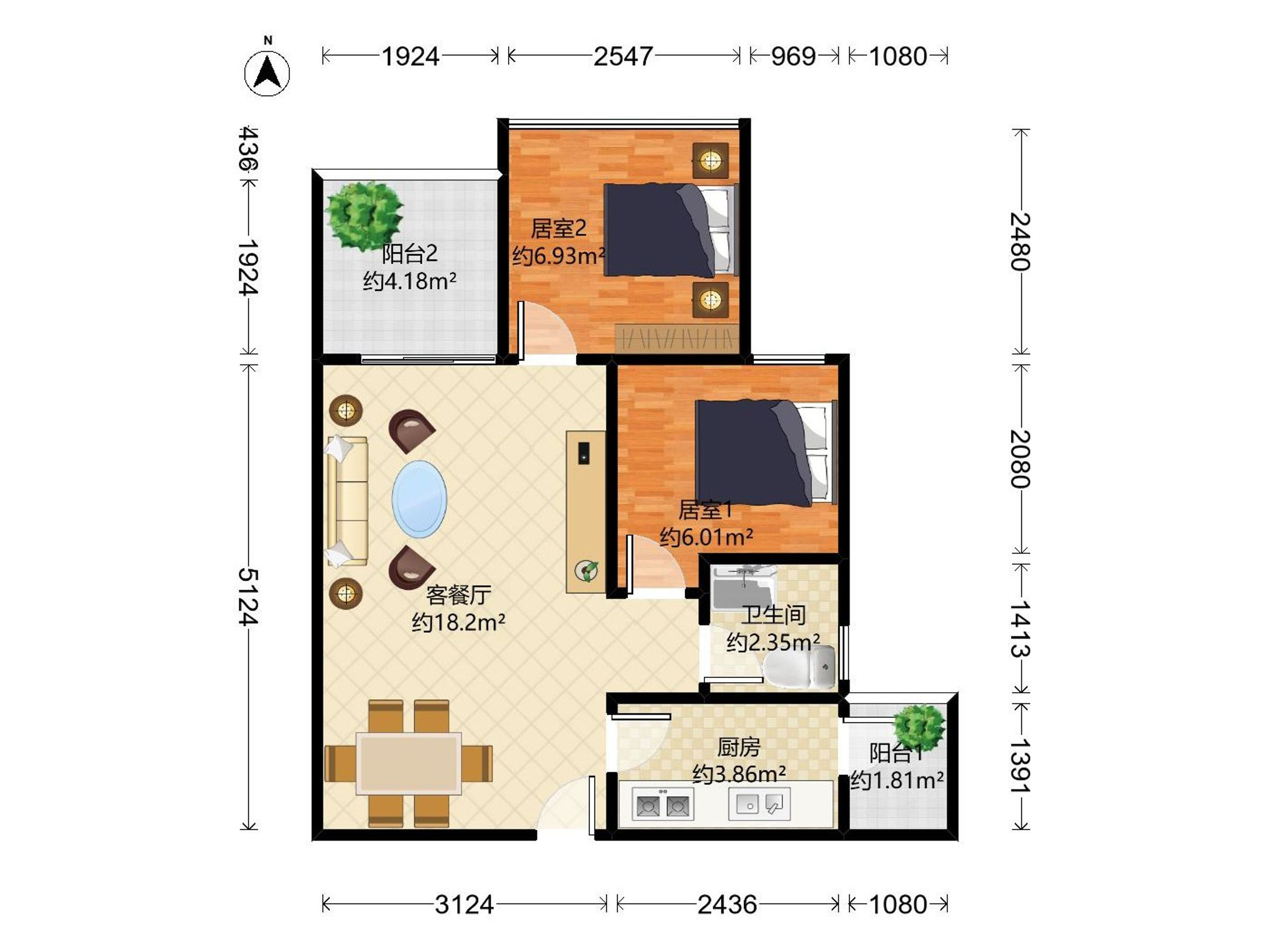 万科红二期户型图