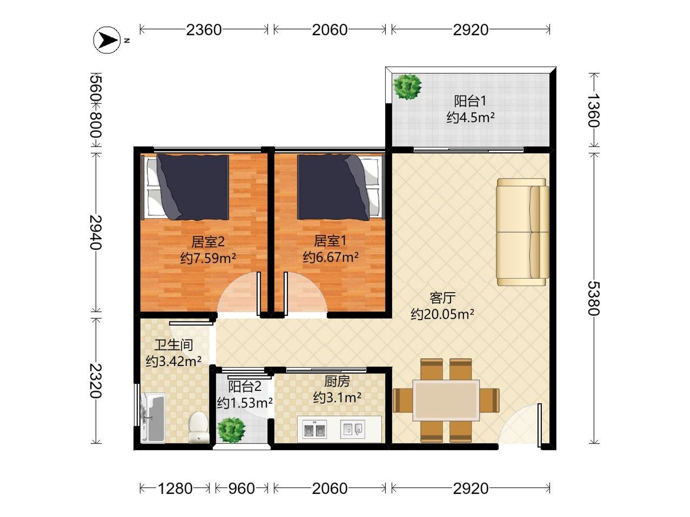 京基一百大厦户型图