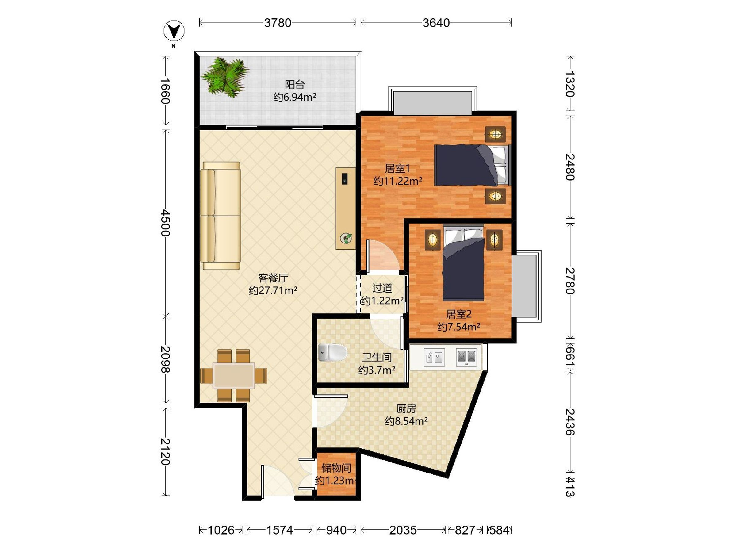 桃源居14区户型图