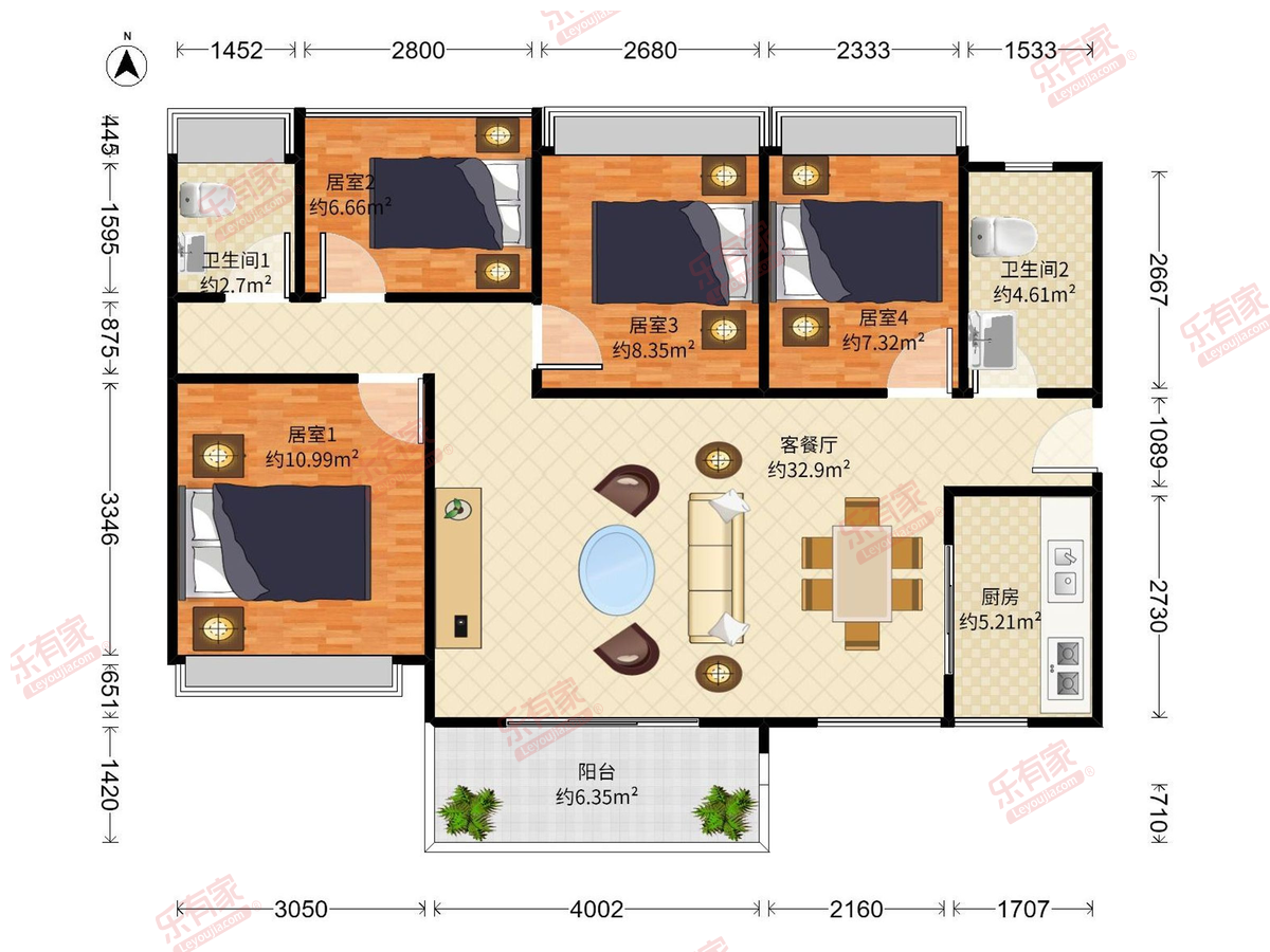 建信天宸户型图