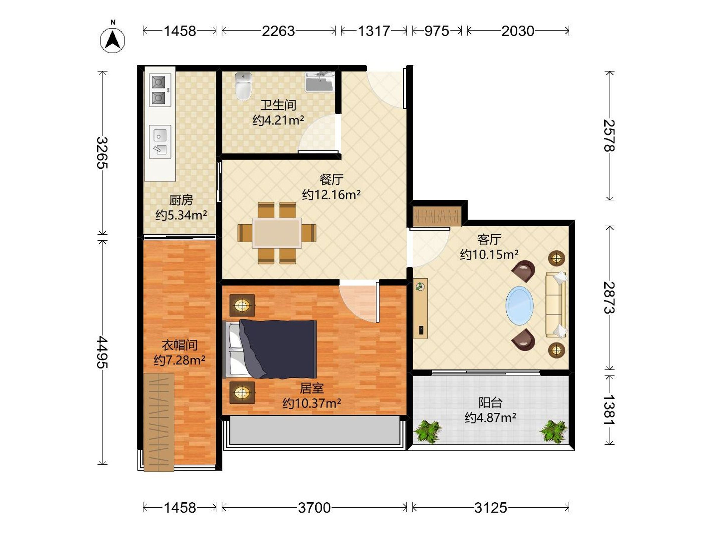 兰江山第户型图