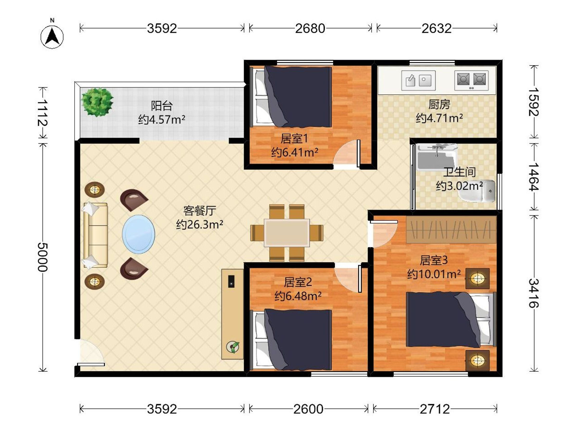 翠薇园户型图